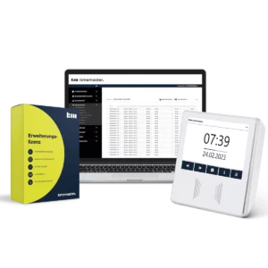 Starterset zur Zeiterfassung mit Terminal plus7 in weiß