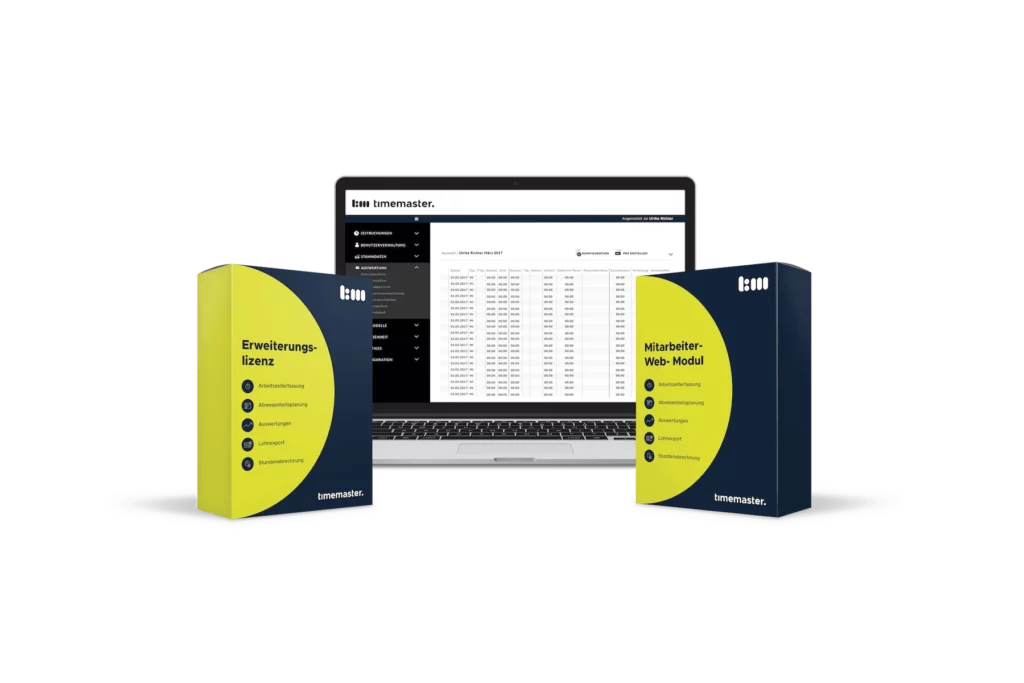 Starterset zur Zeiterfassung zur Buchung am PC