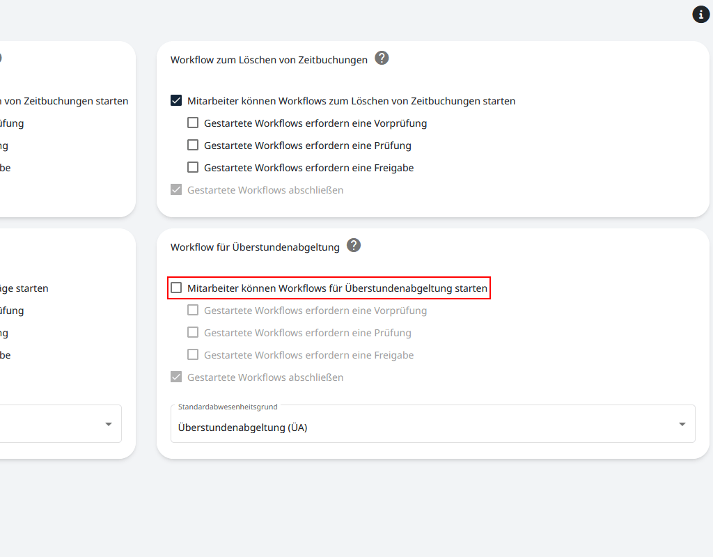 Konfiguration eines Workflows