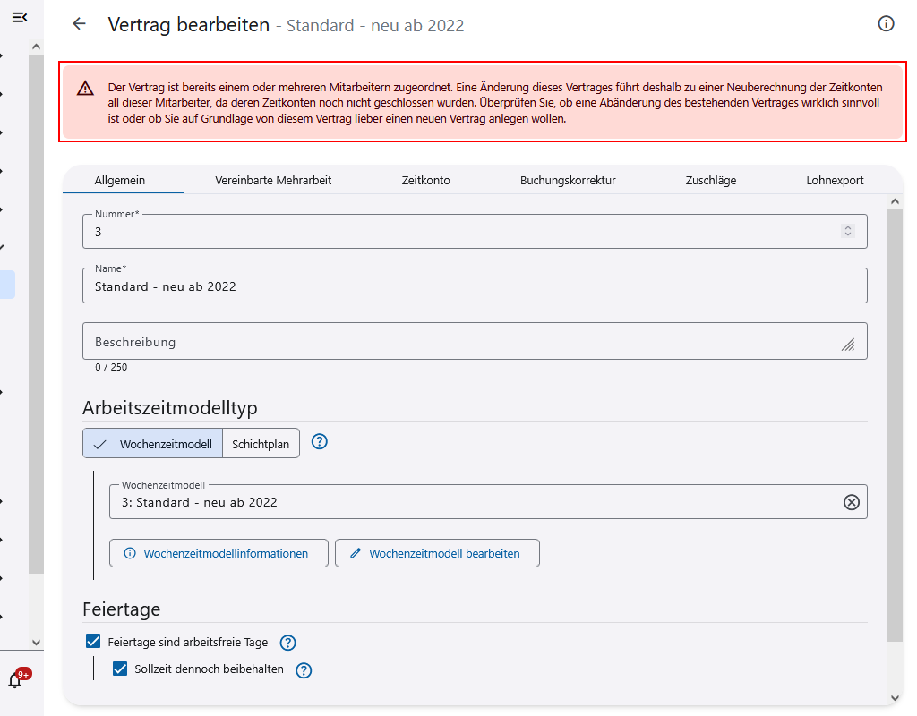 Einsicht in einen zugewiesenen Vertrag
