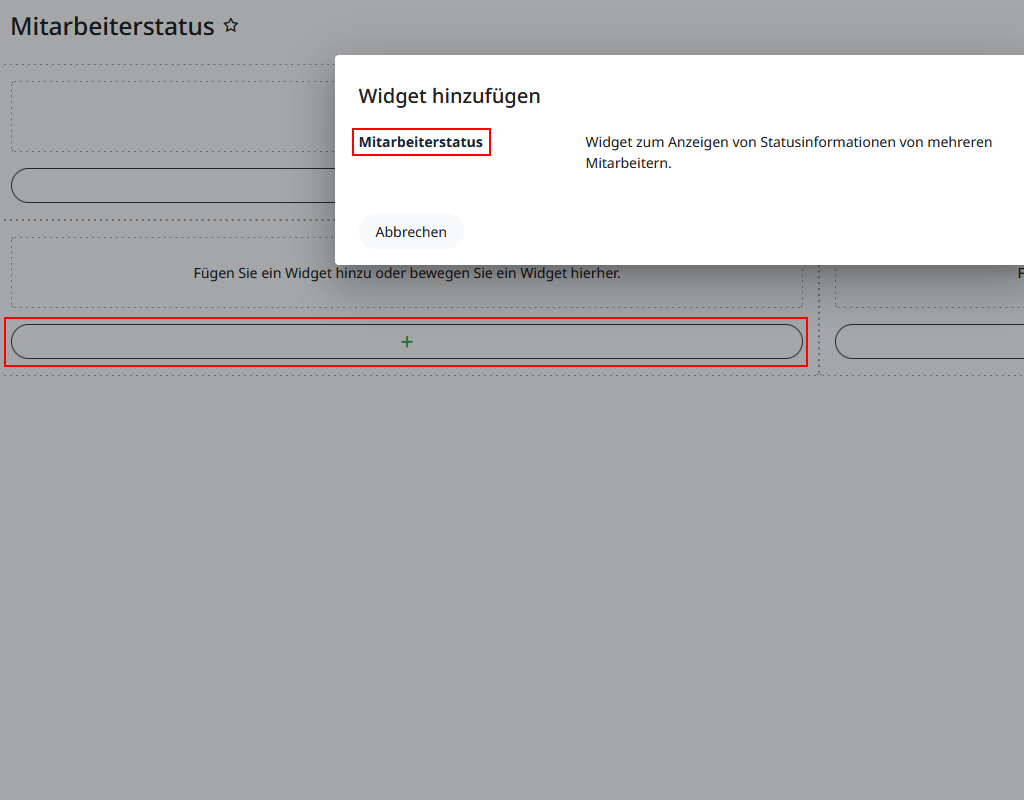 Hinzufügen eines Tableau-Widgets