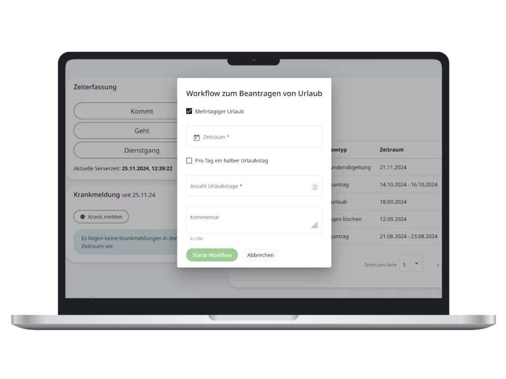 Urlaubsanträge papierlos und schnell erledigt