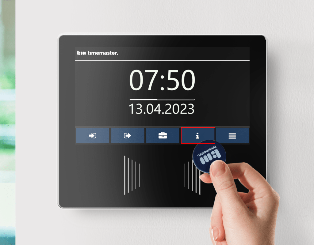 Aufruf des Info-Bereichs