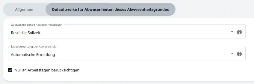 Notwendige Parameter in der Zeiterfassung