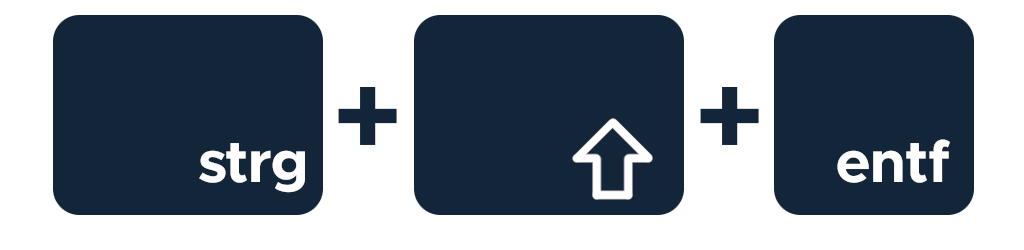 Leeren des Cache mit Strg+Shift+Entf